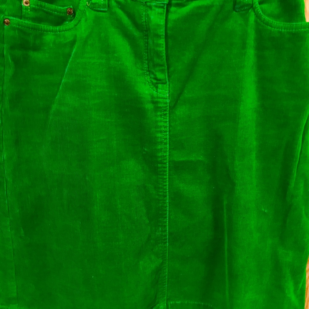 Boden Green Corduroy Skirt